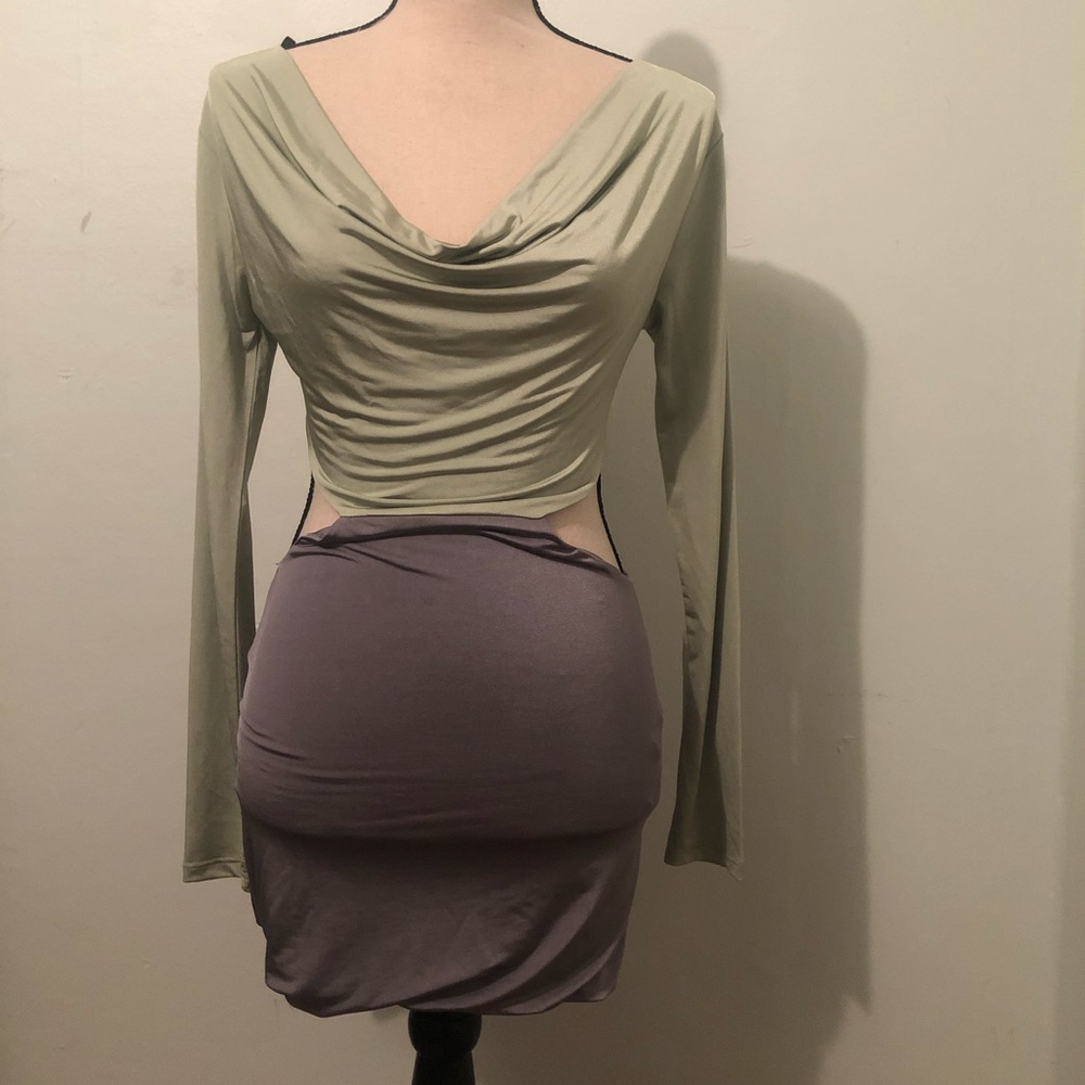 Open body Club Dress - Mint Green - Silky Soft